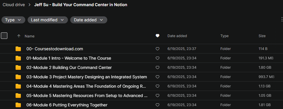 Jeff Su - Build Your Command Center in Notion